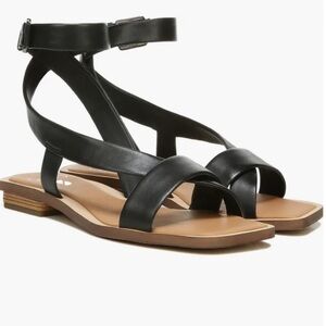 SARTO - Black leather Sandals